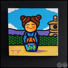 Muñequitas Japonesas Kokeshi - Obra de Yuyo Oviedo